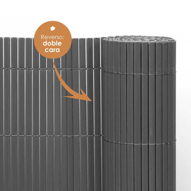 VALLA DE OCULTACIÓN PVC DOBLE CARA NEGRO 1000gr/m² 1X3M
