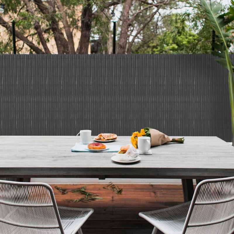 VALLA DE OCULTACIÓN PVC DOBLE CARA NEGRO 1000gr/m² 1X3M