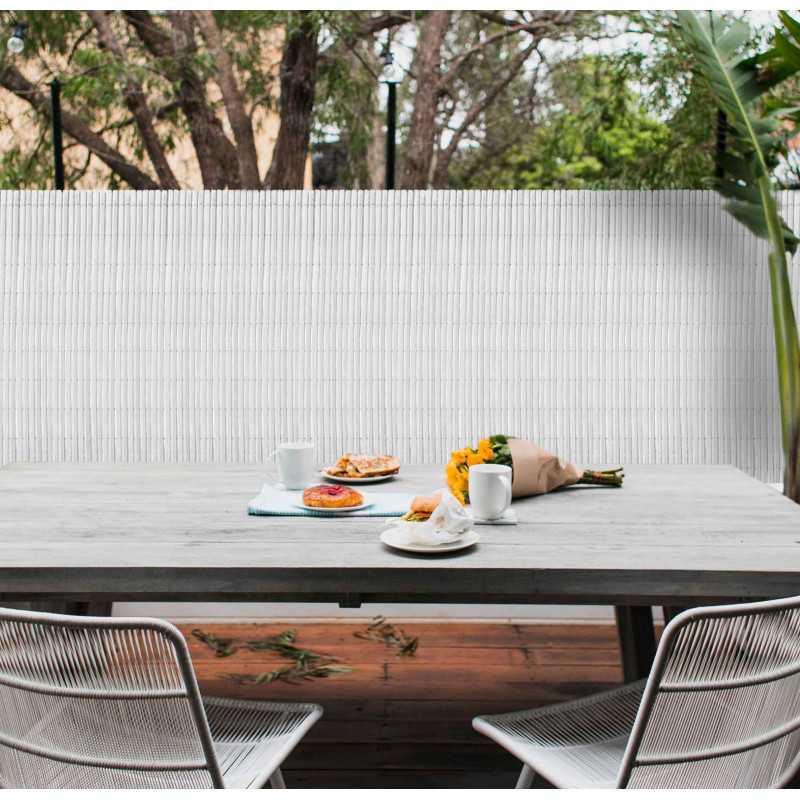 VALLA DE OCULTACIÓN PVC DOBLE CARA BLANCO 1000gr/m² 1X3M