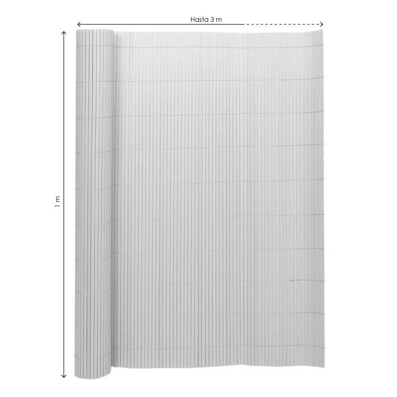 VALLA DE OCULTACIÓN PVC DOBLE CARA BLANCO 1000gr/m² 1X3M