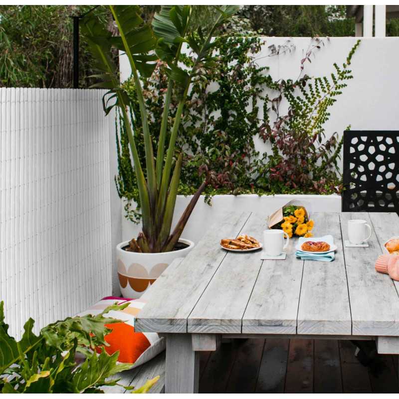 VALLA DE OCULTACIÓN PVC DOBLE CARA BLANCO 1000gr/m² 1,5X3M