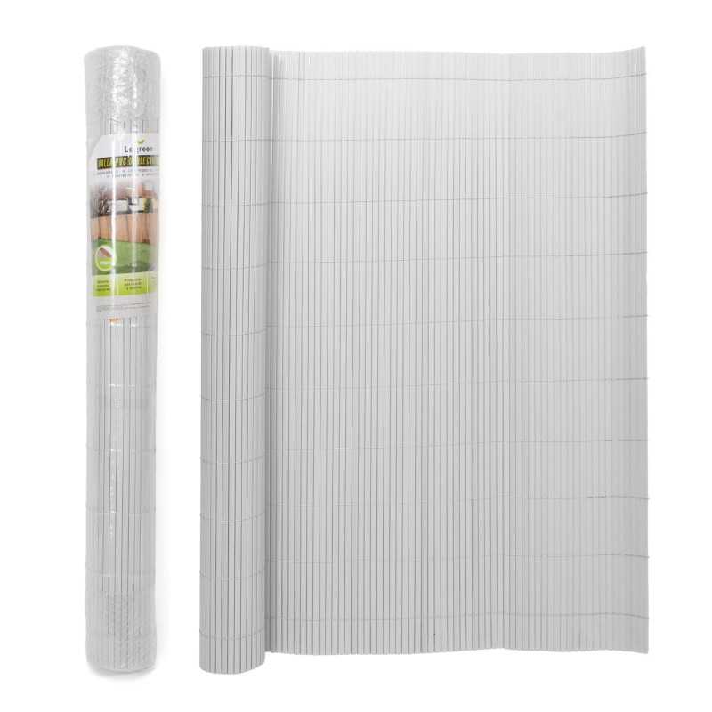 VALLA DE OCULTACIÓN PVC DOBLE CARA BLANCO 1000gr/m² 1,5X3M