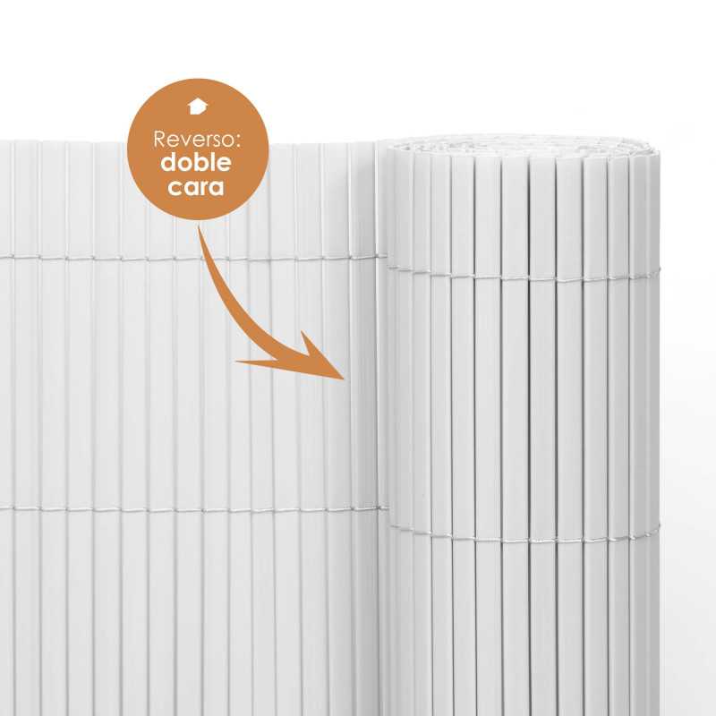 VALLA DE OCULTACIÓN PVC DOBLE CARA BLANCO 1000gr/m² 1,5X3M