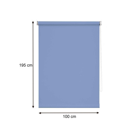 Estor enrollable 100x195 cm - Azul lavanda