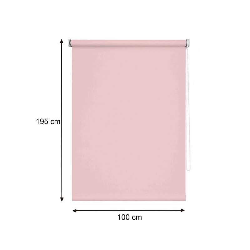 Estor enrollable 100x195 cm - Rosa
