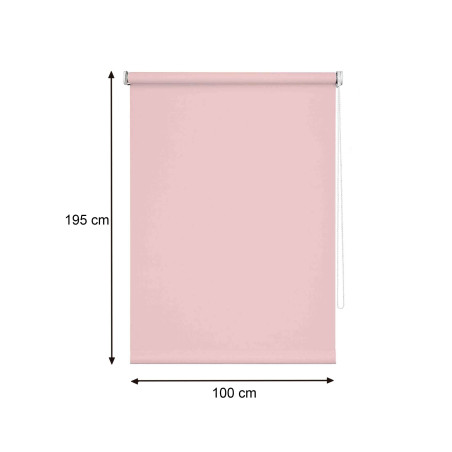 Estor enrollable 100x195 cm - Rosa