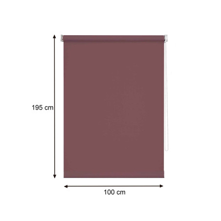 Estor enrollable 100x195 cm - Chocolate