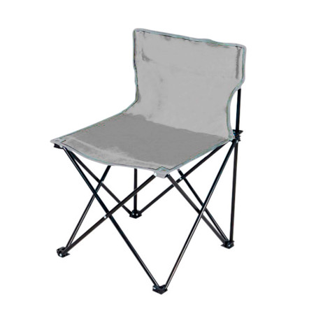 Silla de camping plegable gris