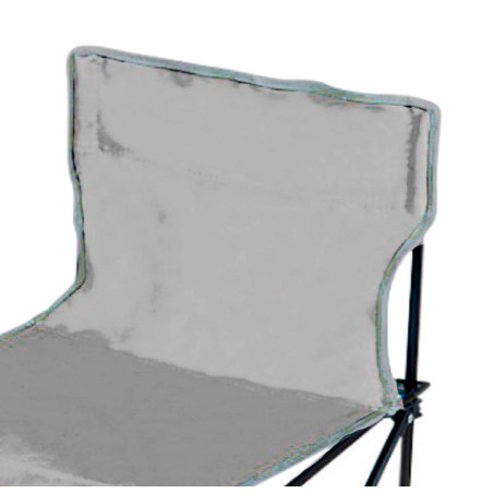 Silla de camping plegable gris