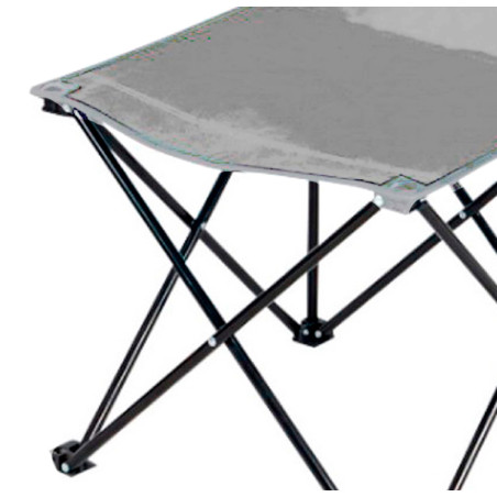 Silla de camping plegable gris