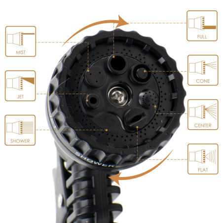 Manguera Flexible de 15M con Pistola Multifuncional