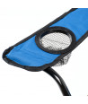 Silla de camping plegable con reposabrazos - Azul