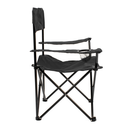 SILLA CAMPING PLEGABLE NEGRA 50X81X80