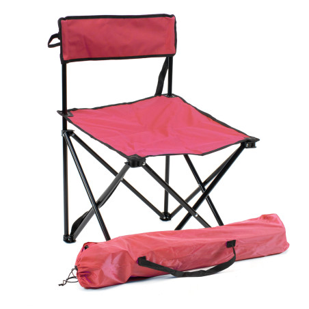 Silla de camping plegable - Rojo