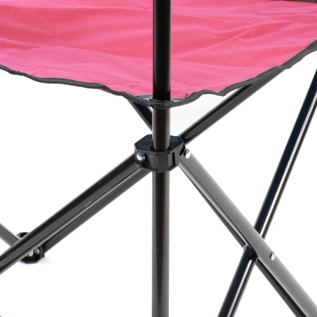 Silla de camping plegable - Rojo