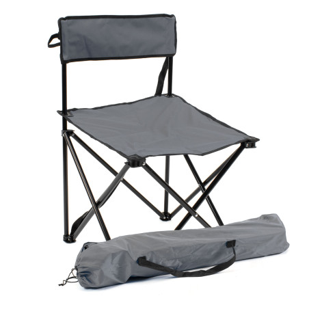 Silla de camping plegable - Gris