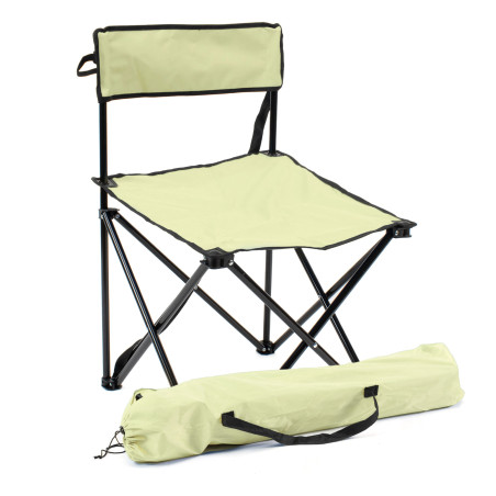 Silla de camping plegable - Crema