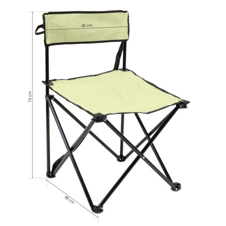 Silla de camping plegable - Crema