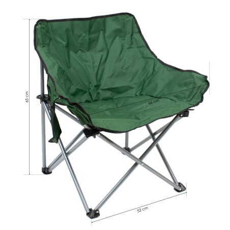 Silla de camping plegable - Verde