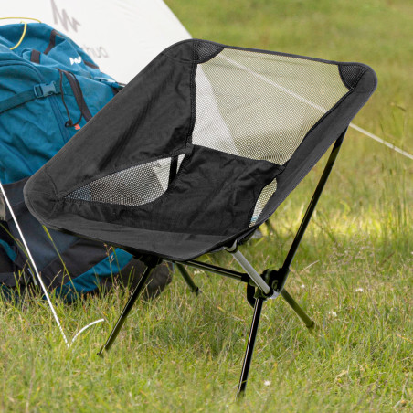 Silla de camping plegable - Negro