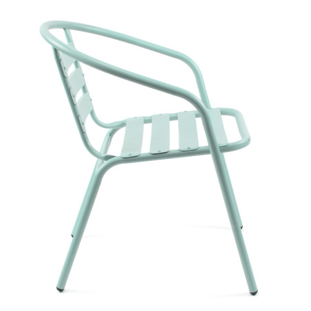 Silla de aluminio verde menta