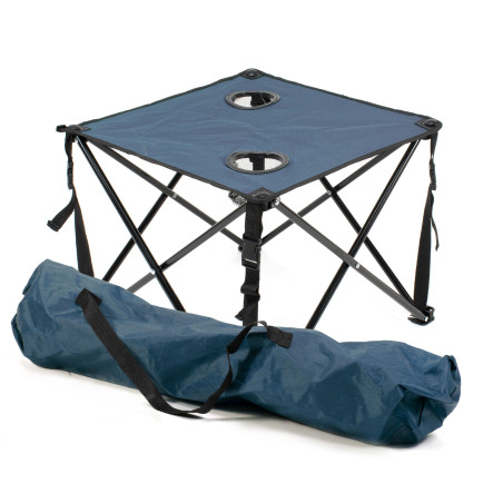 Mesa cuadrada de camping plegable - Azul Oscuro