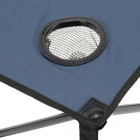 Mesa cuadrada de camping plegable - Azul Oscuro