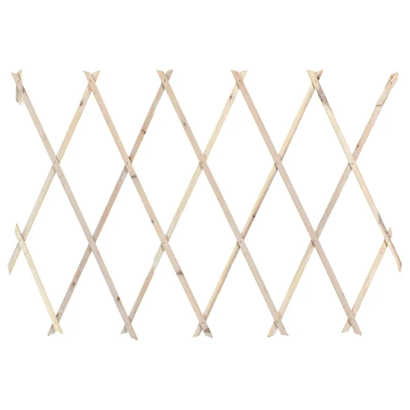Celosía Extensible de Madera Decapada para Jardín de 180x30 cm