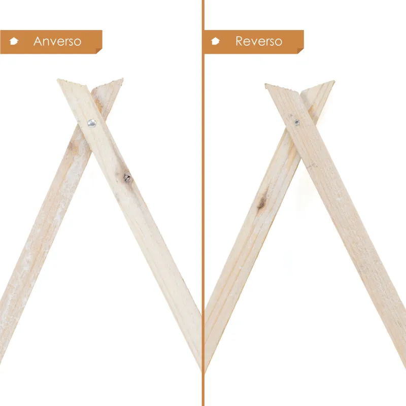 Celosía Extensible de Madera Decapada para Jardín de 180x30 cm