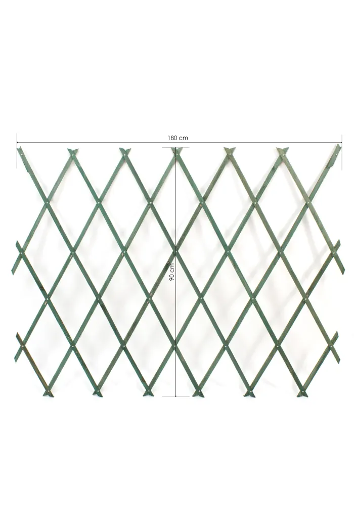 Celosía extensible de madera para jardín 180x90 cm - Verde