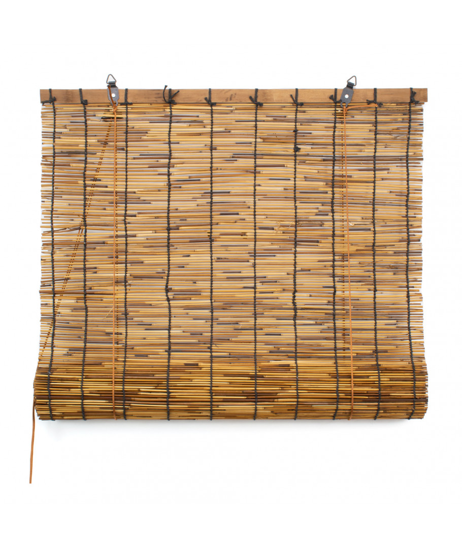 Arco iris Orgullo Golpeteo Persiana enrollable de bambú (60 x 140 cm) - Marrón - THE SECRET HOME