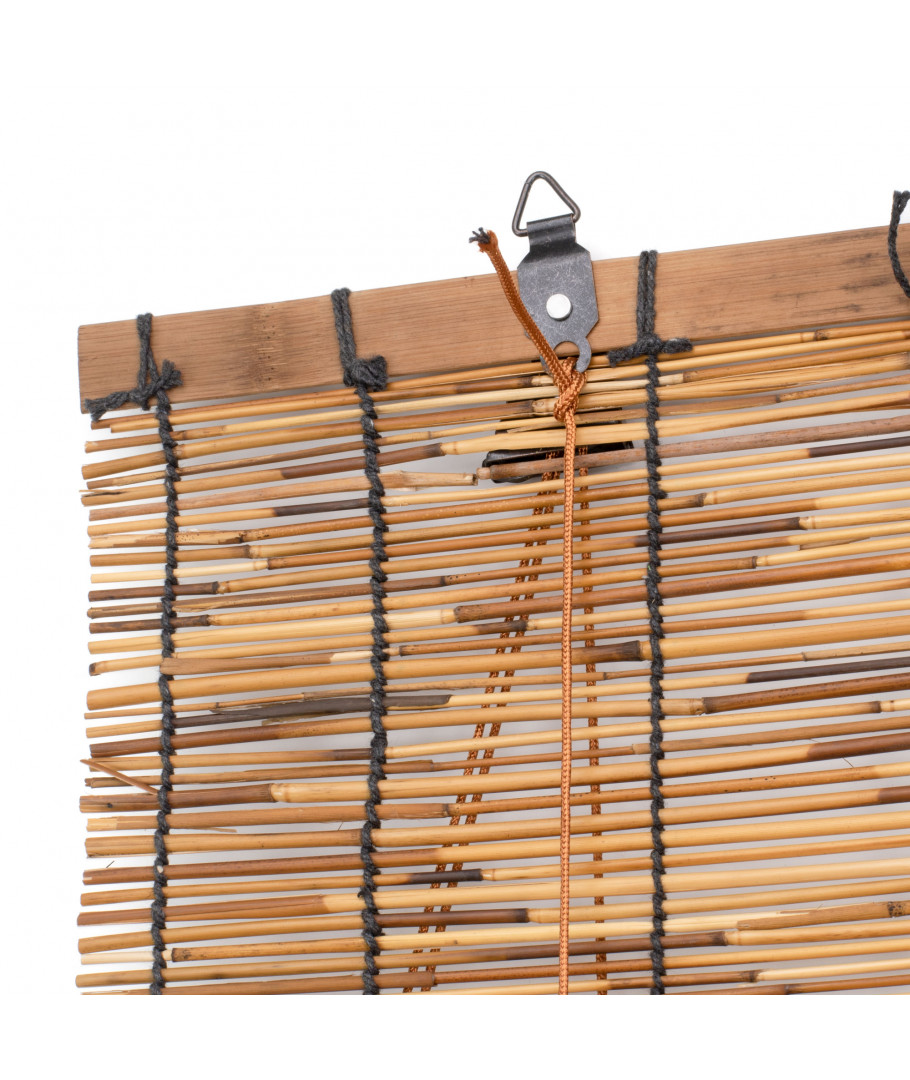 Persiana enrollable de bambú (60 x 140 cm) - Marrón - THE SECRET HOME