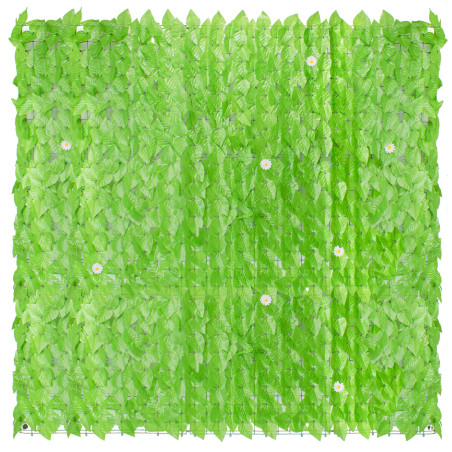 Seto de enredadera artificial 1,5x3 m - Verde