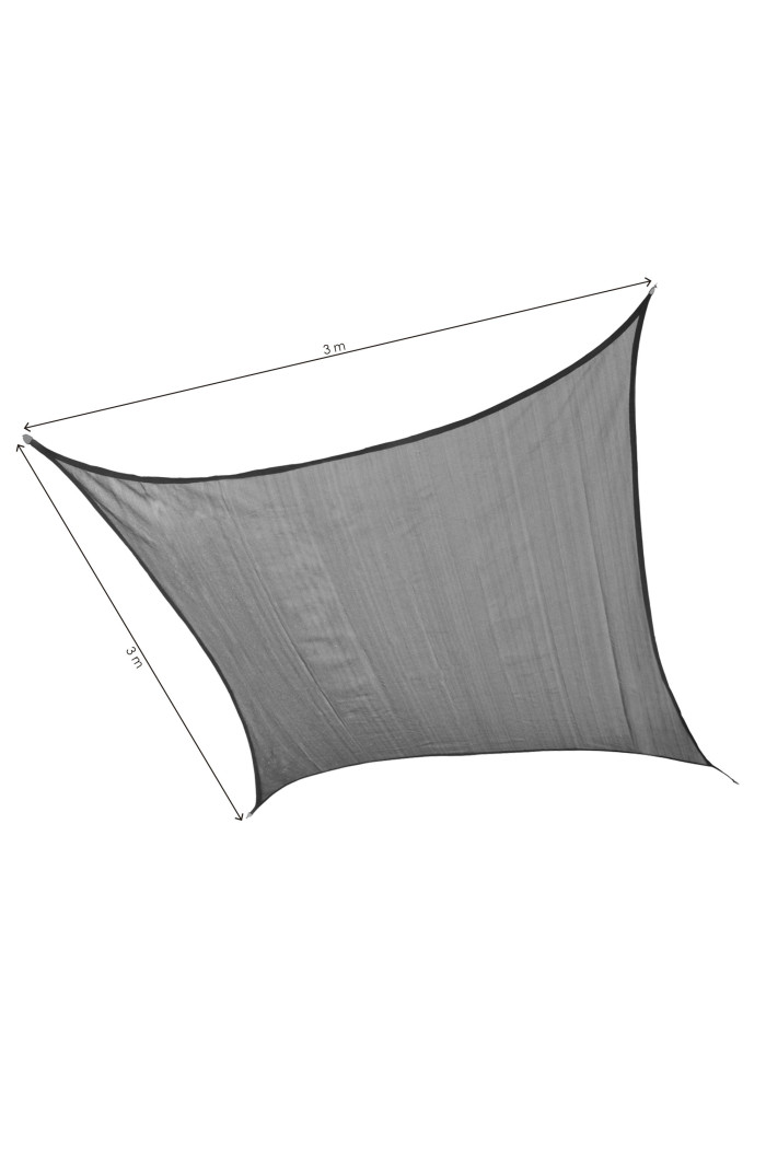 TOLDO VELA CUADRADO GRIS 3X3m