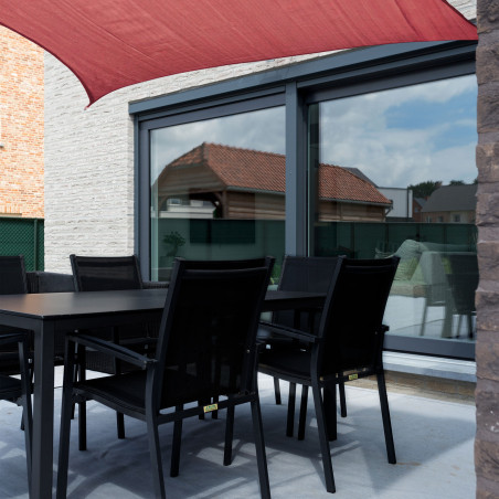 Toldo vela rectangular 2x3 m - Granate