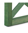 Panel de celosía doble de madera - Verde