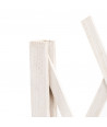 Celosía extensible de madera para jardín 117x65 cm - Blanco