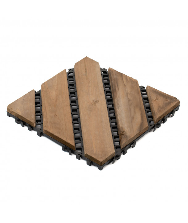Baldosa de madera (30x30 cm) - Natural