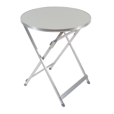 Mesa redonda (Ø60 cm) plegable - Gris