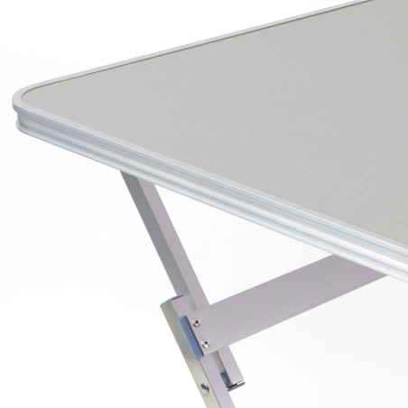 Mesa cuadrada (60x60 cm) plegable - Gris