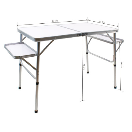 Conjunto de mesa plegable para camping - Blanco