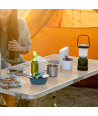 Conjunto de mesa plegable para camping - Imitación Madera