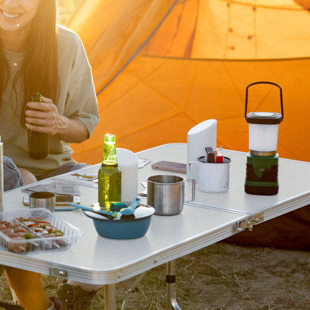 Conjunto de mesa plegable para camping - Gris