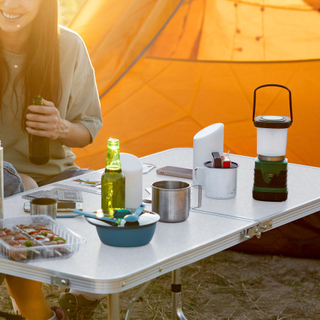 Conjunto de mesa plegable para camping - Imitación Mármol