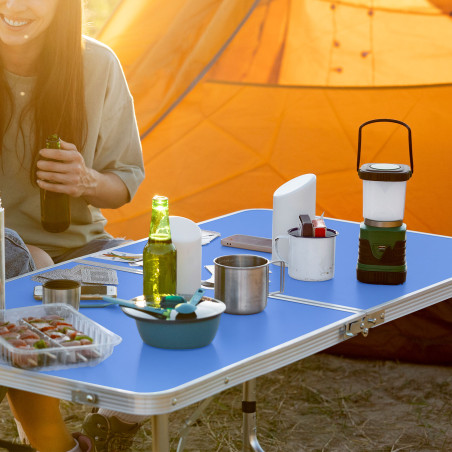 Conjunto de mesa plegable para camping - Azul