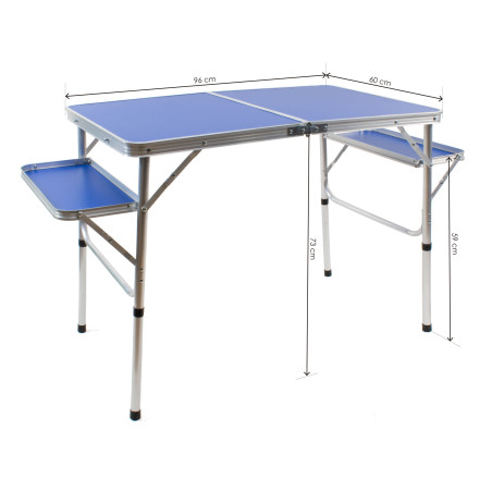 Conjunto de mesa plegable para camping - Azul