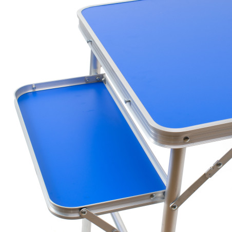 Conjunto de mesa plegable para camping - Azul