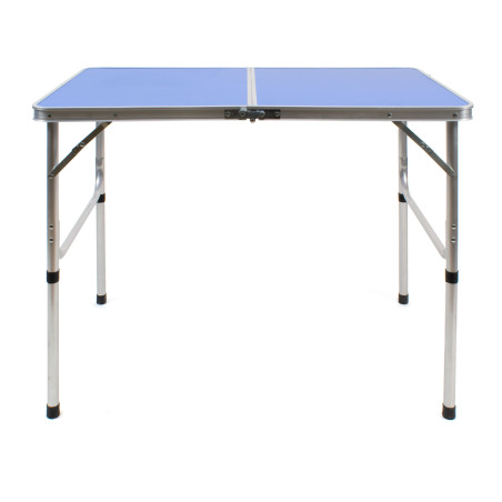 Mesa plegable camping (96x60 cm) aluminio - Azul