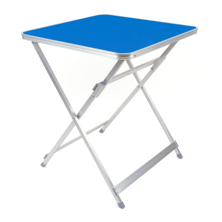 Mesa cuadrada (60x60 cm) plegable - Azul