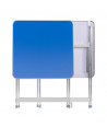 Mesa cuadrada (60x60 cm) plegable - Azul